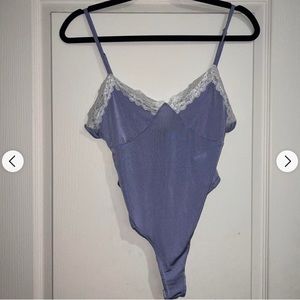 Slinky Lace Trim Cami bodysuit Missguided